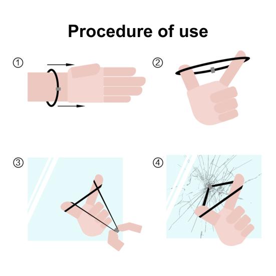 1/2 шт. EDC браслет для выживания с бусинами из вольфрамового сплава портативный наружный аварийный браслет для разбития стеклянных окон спасательный браслет на запястье