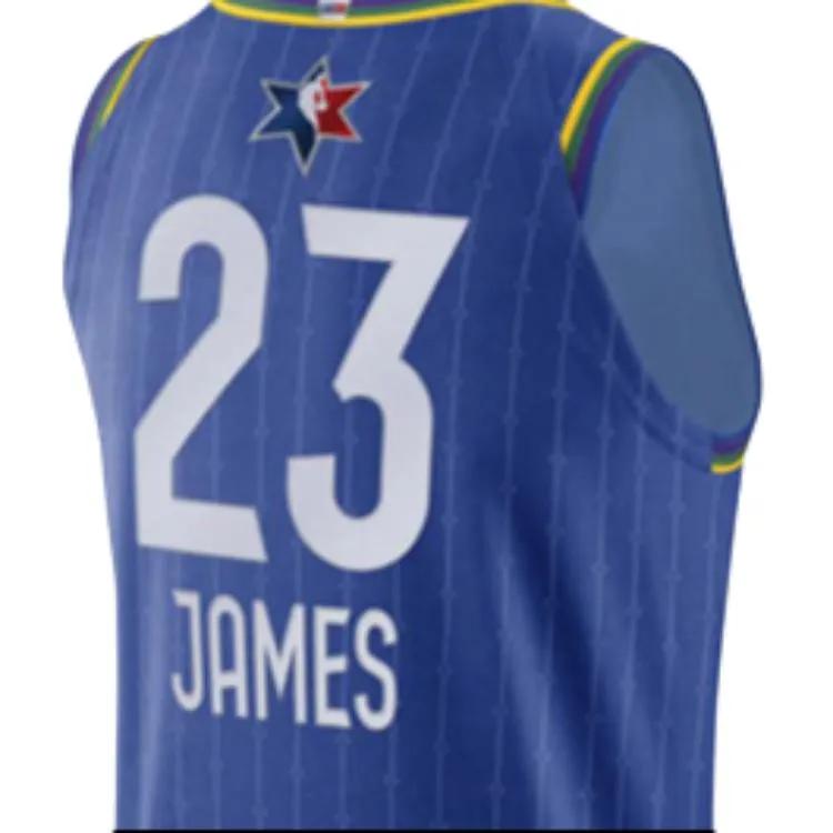 Jordan Basketball Jersey Men's Rush Blue (Unisex) Basketball Jerseys CJ1033 495