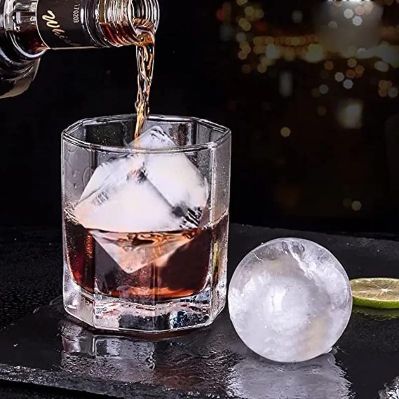 1PC 8Grids Silicone Ice Cube Molds Spherical Ice Cube Molds Ice Cream Ice Cube Making Machine Reusable Whiskey Ice Cube Molds