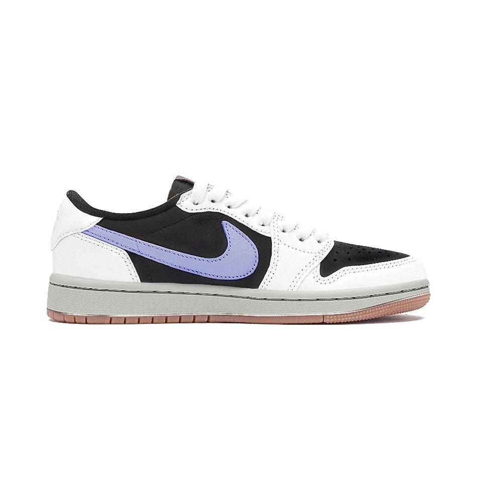 Travis Scott x Jordan Air Jordan 1 Амортизация Нескользящие Устойчивые к истиранию Низкие Винтажные Баскетбольные Кроссовки Унисекс DZ4137-700(Команда-)