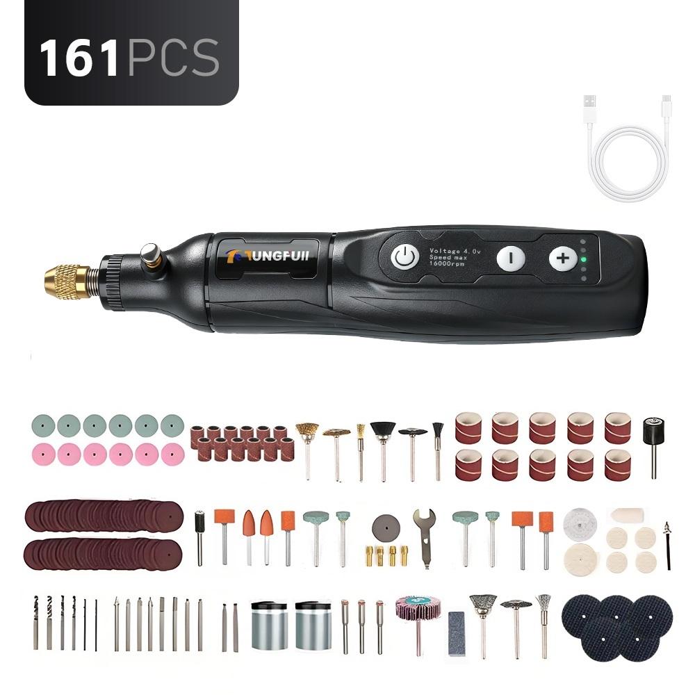 Tungfull Мини Беспроводной Роторный Инструмент 5-скоростная Электрическая Дрель Силовые Роторные Инструменты для Гравировки, Шлифовки, Полировки, Резьбы, Резки