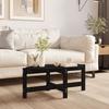 VidaXL Coffee Table Black 87x48x35 Cm Solid Pine Wood 822326