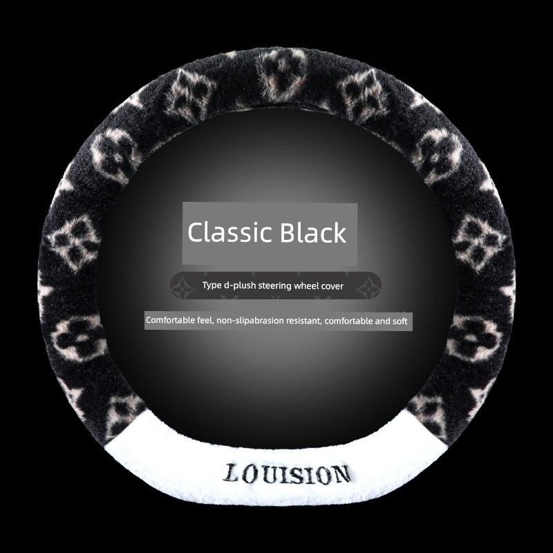 Plush Winter Car Steering Wheel Cover, Trendy and Cute for Women, Car Handle Cover for Girls, Winter Car Accessories