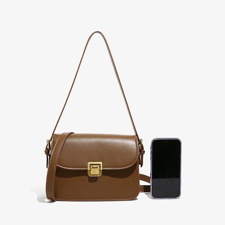 IELGY Fashion Simple Messenger Bag Retro All-Match One-Shoulder Small Square Bag