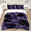3pcs Tropical Leaves Bedding Set, Breathable and Soft, Suitable for Bedroom Decor (1*Duvet Cover + 1/2*Pillowcases, No Core) yy250821122