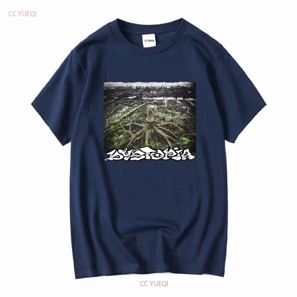 Dystopia Band Tour ReprinT T Shirt Cotton KV13302 vintage Washed designer clothes Top For Everyday Wear graphic Comfortable