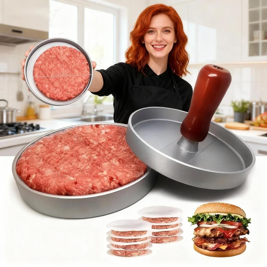 Пресс для гамбургеров, пресс для мяса, лоток, круглая форма для мясных котлет, кухонный пресс для бургеров