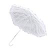 White Lace Parasol Umbrella J Handle Elegant Appearance Bridal Lace Umbrella for Wedding Party