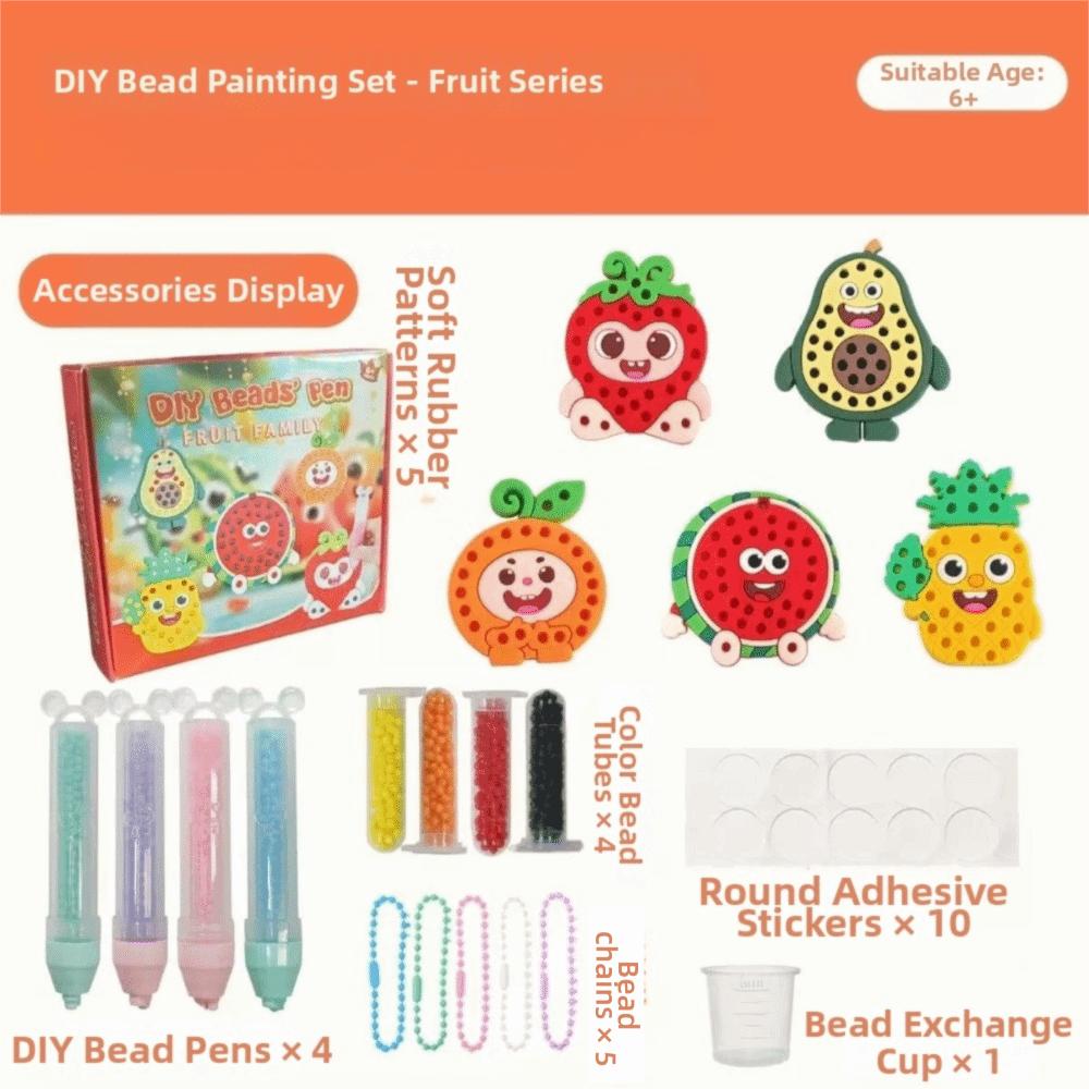 Ballpoint Pen Painting Handmade Bead Painting Creative Production Handmade Beads Pen Gift for Kids