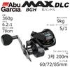 AbuGarcia MAX DLC BG H Large Screen Digital Line Counter Right Hand Deep Groove High Gear Power Handle Model