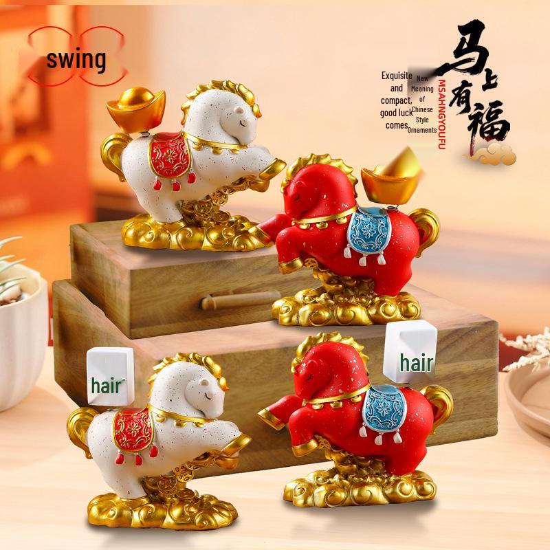 2026 Year of the Horse Zodiac Ornament: Instant Wealth National Tide Spring Festival & Christmas Gift for Clients