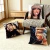 Afro Hair Portrait Erykah BBadu   Pillow Case Pattern Printed Pillowcase For Living Room Sofa Cushion Cover
