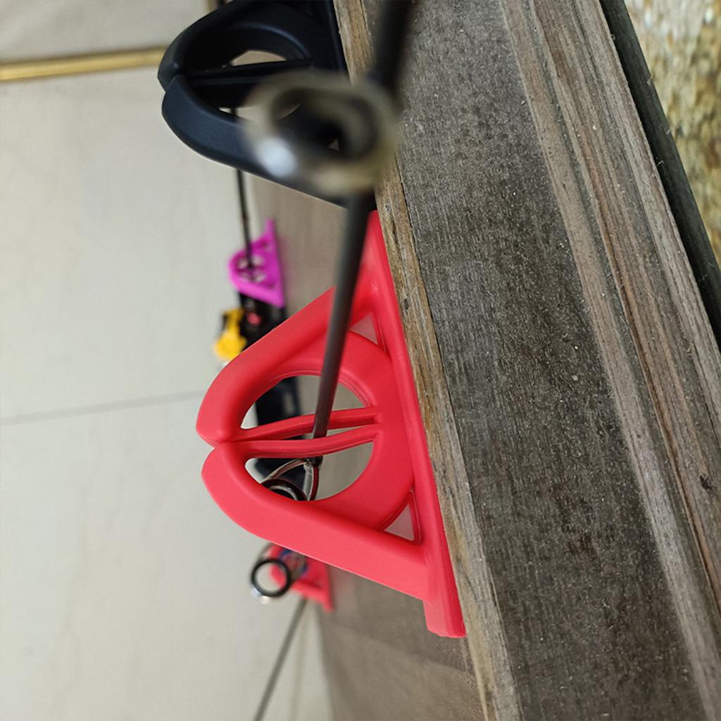 2Pcs Fishing Rod Display Clamp Fishing Rod Fixing Bracket Wall Mount Fishing Rod Fixing Clip Fishing Rod Storage Clip