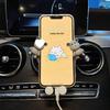 Автомобильный держатель для телефона в вентиляционное отверстие - Креативный мультяшный коричневый медведь