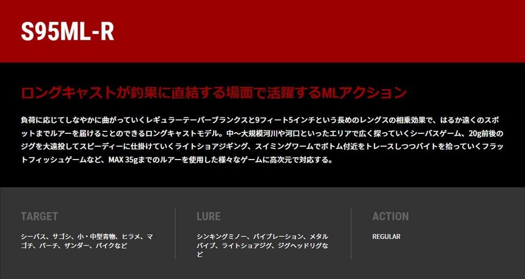 tailwalk Многоцелевое удилище CRIMSON S95ML-R