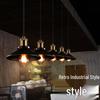 Современный черный кованый железный подвесной светильник - Ретро лофт стиль для ресторанов и баров