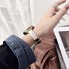 Совместим с Huawei GT6/5/4, Apple S11, Xiaomi 9 Pro - FIT4 Позолоченный Ремешок из Кожи и Смолы для Женщин