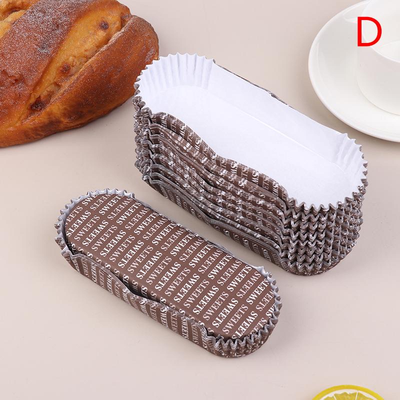 100 шт. Одноразовые вкладыши для кексов Жиростойкие формы для выпечки Антипригарные бумажные формы для выпечки Форма лодочки Бумажные формы для торта Вкладыши для маффинов