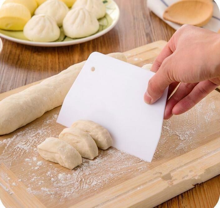 Многоцелевой скребок для теста, резак для миски, изогнутый силиконовый инструмент для выпечки, лопатка для хлеба, торта, фондана, выпечки, кухонный набор для выпечки