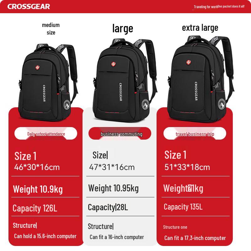 Деловой дорожный рюкзак для ноутбука CROSSGEAR