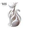 Настольное украшение-кошка, Полая 3D-печатная фигурка, Современная абстрактная статуэтка сидящего котенка, Художественная скульптура животного для украшения дома, Подарок для любителей