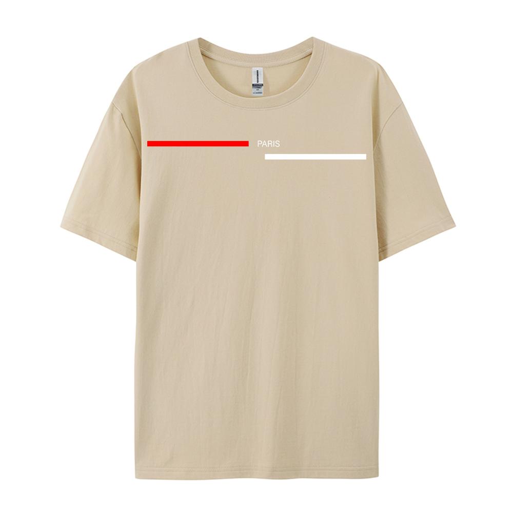 Fashion Print Short Sleeve Men's Women Summer Loose Fit 100 Cotton Printed T-shirt Tops Cotton Loose Oversize