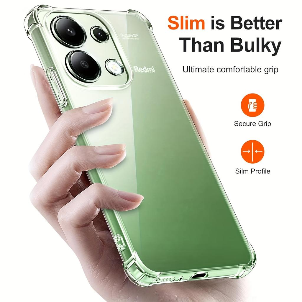 Мягкий противоударный чехол Crystal Airbag для Xiaomi Redmi 13C Note 13 4G 5G Note 13 Pro Note13 Pro Plus 5G Phone Cover Shell