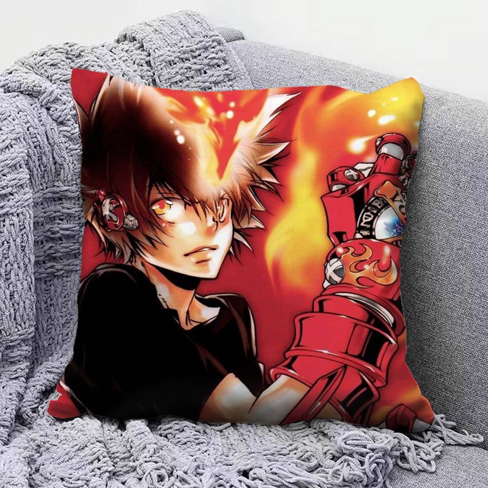 Anime KKatekyo Hitman Reborn Pillow Covers Home Sofa Cushion Covers and Aecorative Custom