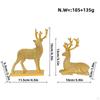 Фигурки северных оленей Поделки с оленями Декоративный забавный праздничный декор Смола Орнамент Статуэтка