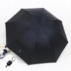 Adult Umbrellas Manual Folding Sun and Rain Umbrellas for Men and Women with Black Rubber Sunscreen and UV Protection