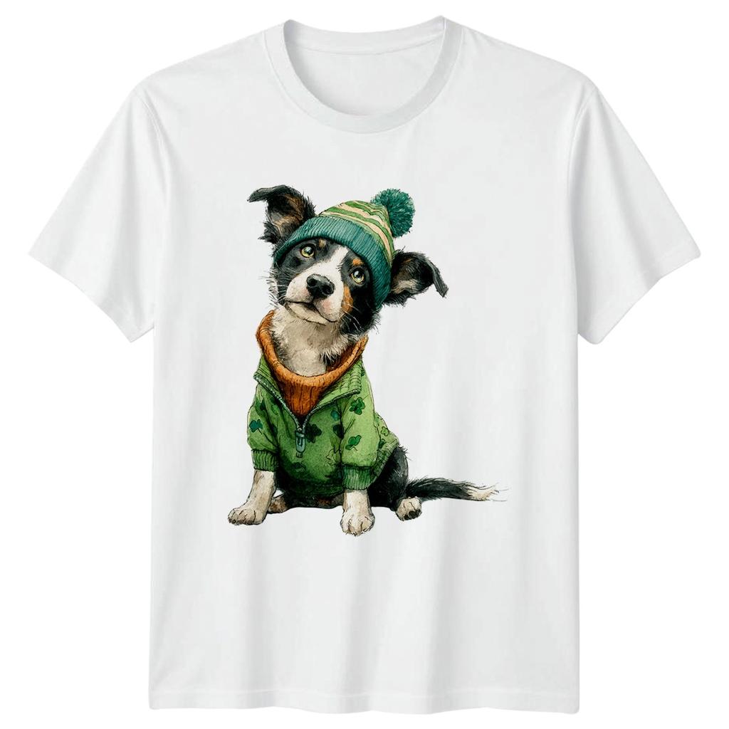 Cute Dog Puppy Wearing Irish TShirt St Patricks Day Gift For Him