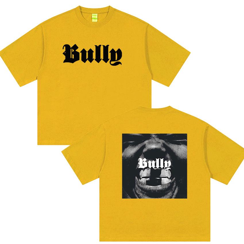 2026 New Album Bully Kanye West Graphic T Shirt Unisexs Rap Gothic Fashion Oversized Cotton Tshirt Retro Hiphop Clothing Tshirts