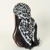 New 90*90cm Leopard Print Luxury Brand Square Silk for Women Foulard Satin Bandana Summer Soft Neckerchief Beach Hair Scarves