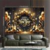 1 piece of 2D background cloth,festive and lively background cloth for New Year's celebration atmosphere, party backgrou