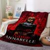 Custom Name Halloween horror Theme Printed Blanket - Perfect for Couch, Bed, Travel & Outdoor Use | Machine Washable, Cozy & Durable.