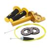 CNC Accelerator Throttle Twist Grips + Cable +Handlebar Grips Replacement For Pit Dirt Bike Minis With 7/8 Inch Application