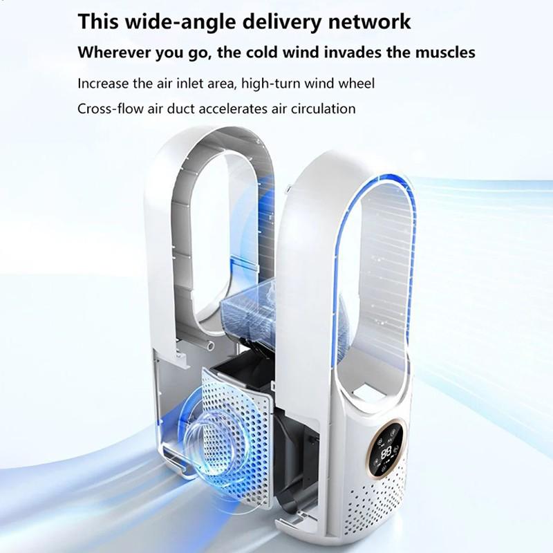 Bladeless Fan Home & Office Table Cooling Fan Portable Air Conditioner Economical Mute Air Cooler