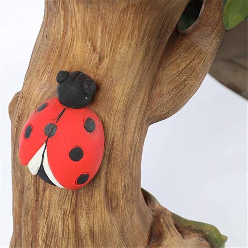 Садовые подсолнухи из смолы, ванна для птиц, кормушка для диких птиц, садовые украшения, уличные украшения для дома