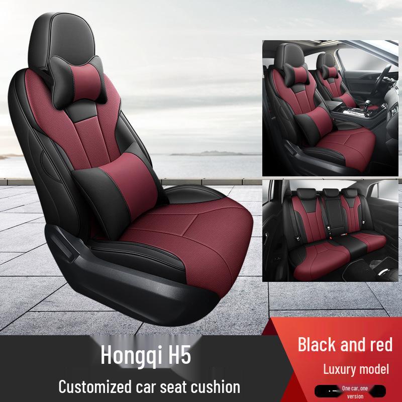 All-Season Universal Car Seat Cover for Hongqi H5: Full Wrap, Upgraded Design Seat Cushion
