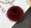 Корейская минималистичная петля для волос из меха норки, милый интернет-красный плюшевый шарик, высококачественная веревка для волос, головные уборы, кожаный ремешок, аксессуары для волос для женщин