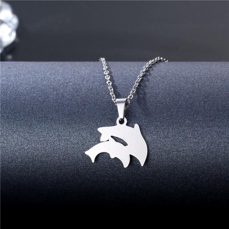 [New Titanium Steel Short Choker Necklace Hip Hop Street Pendant Chain For Trendy Girls Night Out Accessories]