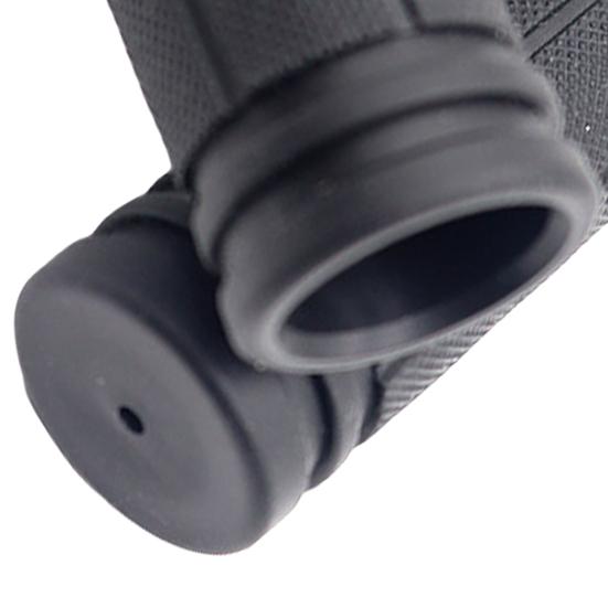 1 Pair Bike Handlebar Sleeves Shock Absorption Anti-slip One-sided Locking Rubber Dustproof Bicycle Cycling Handle Bar Grips Replacement Parts