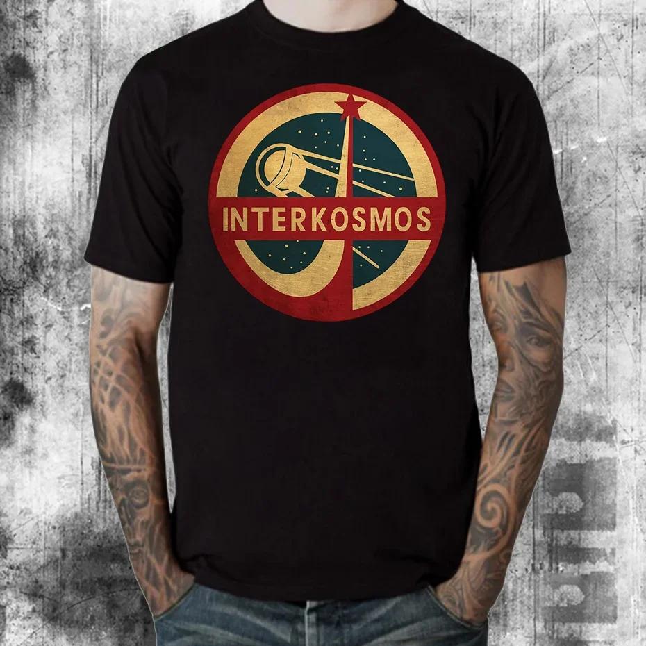 Vintage Cccp Interkosmos Space Program Sputnik Satellite T Shirt Unisex Retro Soviet Ussr Tshirt Stylish Fashion Casual Tee Shirt