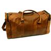 New Brown Men Goat Leather Travel Gym Bag Luggage Genuine Vintage Duffel Bag