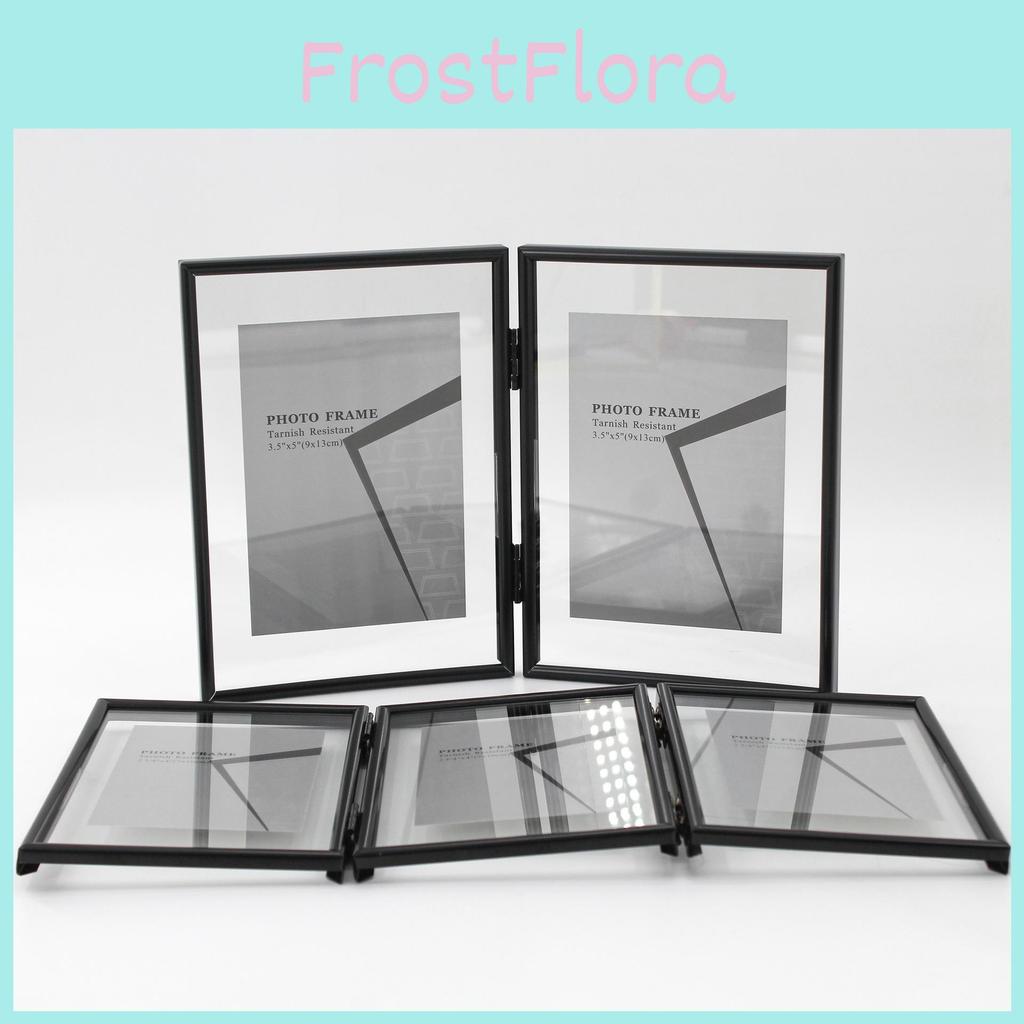 7 5 And Inch Double Sided Transparent Fold Dual Photo Frame For Decor Home