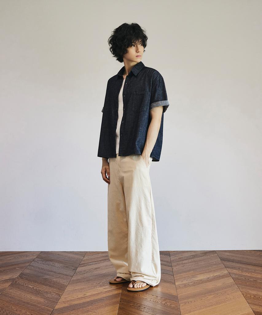 SIGNATURE Summer Wide Curved Linen-Like Pants [2 Colors]