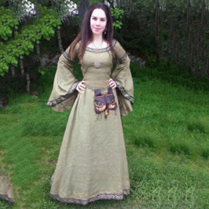 Платье Женская средневековая одежда Специальный заказ На заказ Готическое винтажное платье