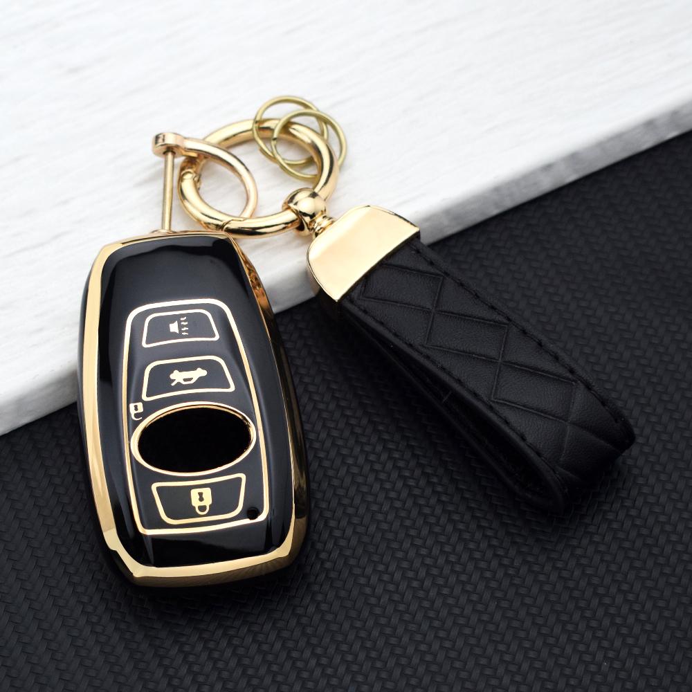 Умный чехол-брелок для Subaru WRX STI XV Crosstrek Legacy BRZ Forester Impreza Outback 3/4 Кнопки Ключ Защитный Держатель Цепочка