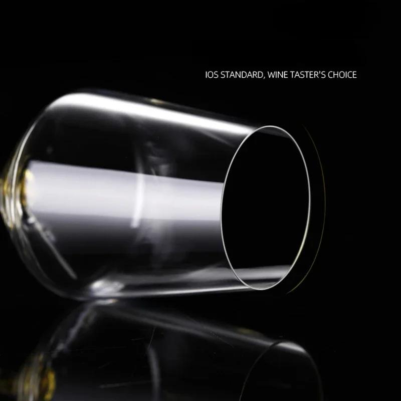 Набор из 2 предметов 420 мл Хрустальный набор бокалов для вина с золотой крошкой с декантером - Роскошная барная посуда на ножкеЭлегантный подарок для домашнего бара для ценителей вина