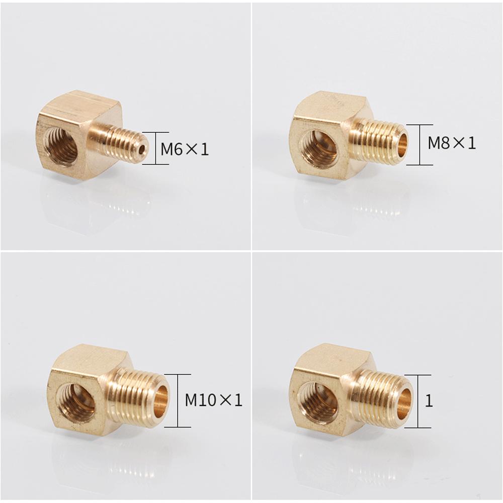 M6 M8 M10 1/8" 1/4" 3/8" BSP Female Male Brass 90 Degree Elbow Pipe Fitting Coupler Connector Water Lubrication Tubing Block